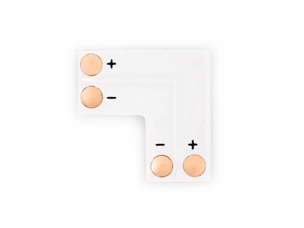 Złączka kątowa typ L do taśm LED 8mm SMD2835/3528