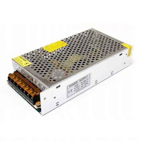 Zasilacz modułowy do LED CCTV 12V 150W 12,5A IP20 Zasilacz modułowy do LED CCTV 12V 150W 12,5A IP20