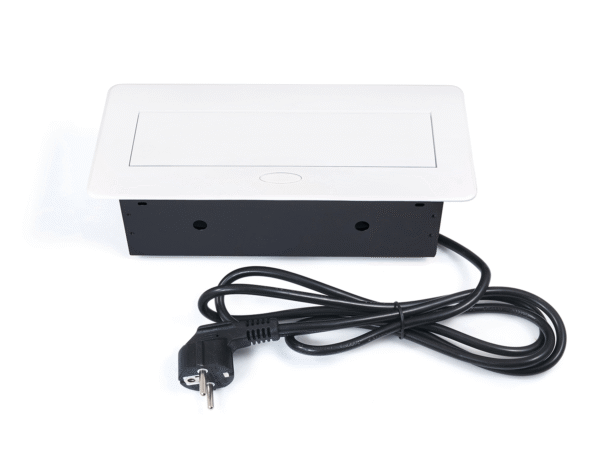 Power Port Biurkowy 3xGniazdko sieciowe 230V Multibox Biały