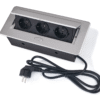 Power Port Biurkowy 3xGniazdko sieciowe 230V Multibox Srebrny