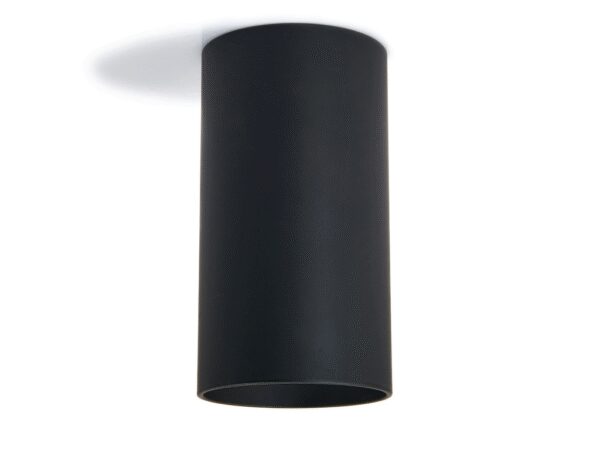 3b11da76efd92cc119f3ba3604d3b63f Halogen natynkowy Tuba okrągła 1xGU10 Czarna