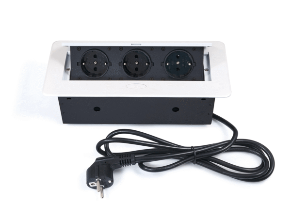 Power Port Biurkowy 3xGniazdko sieciowe 230V Multibox Biały