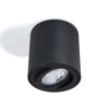 Halogen natynkowy okrągły 1xGU10 ruchomy Czarny