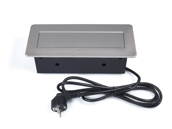 Power Port Biurkowy 2xGniazdko + 2xUSB 2.1 Multibox 2 Srebrny