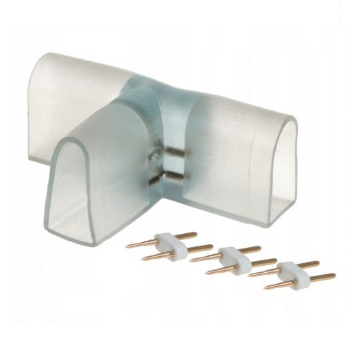 4ccfe1fda272aaab5143f796353e9781 Złącze TYP T Trójnik do Neon LED FLEX 8x16mm