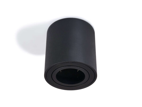 Halogen natynkowy okrągły 1xGU10 ruchomy Czarny