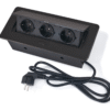 Power Port Biurkowy 3xGniazdko sieciowe 230V Multibox Czarny