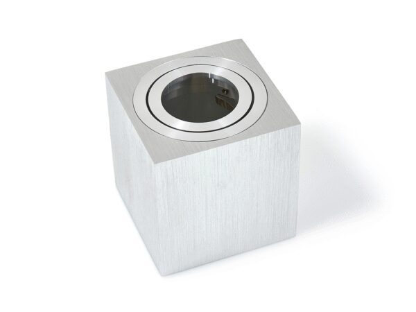 9250dc92b71e1368a493e9b522c8e324 Halogen natynkowy kwadratowy 1xGU10 ruchomy Srebrny