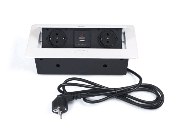 Power Port Biurkowy 2xGniazdko + 2xUSB 2.1 Multibox 2 Biały