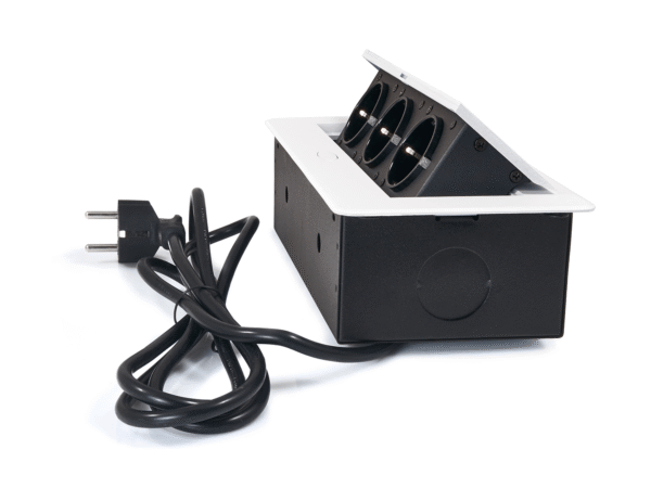 Power Port Biurkowy 3xGniazdko sieciowe 230V Multibox Biały