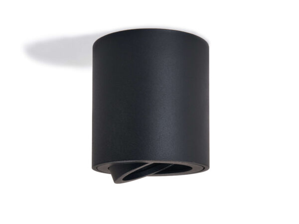 Halogen natynkowy okrągły 1xGU10 ruchomy Czarny