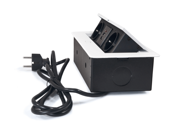 Power Port Biurkowy 2xGniazdko + 2xUSB 2.1 Multibox 2 Biały