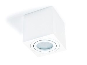 Halogen natynkowy kwadratowy 1xGU10 ruchomy Biały