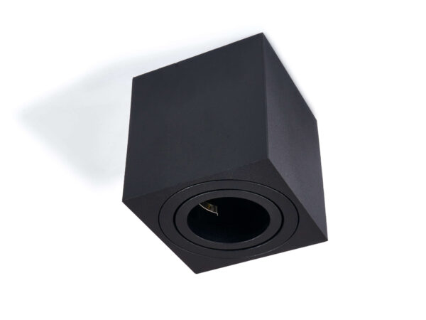 b6f399c128de7c4a5f1f41ec912c2b4a Halogen natynkowy kwadratowy 1xGU10 ruchomy Czarny