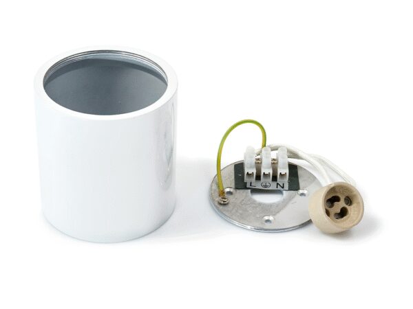 d3cef0c9769d92b8365685c66e4ebf90 Halogen natynkowy okrągły 1xGU10 ruchomy Biały