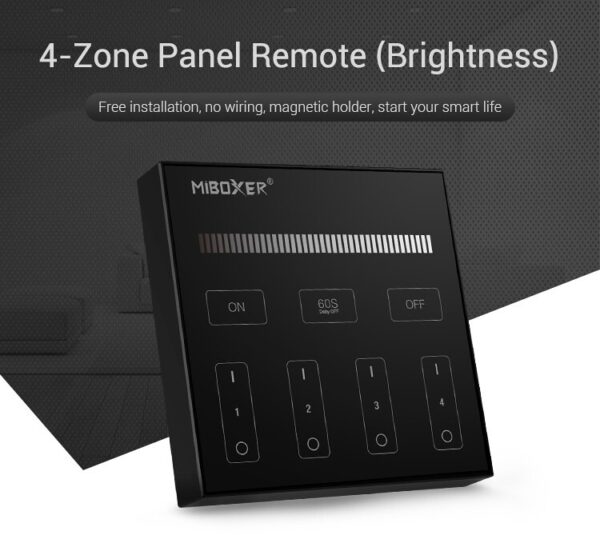 Sterownik dotykowy MiLight B1-B Czarny Mono - bateryjny