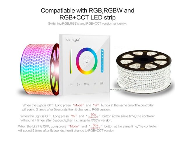 Sterownik LED RGB/RGBW dotykowy MiLight P3 12V/24V 10A