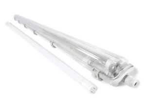 Oprawa hermetyczna 1x120cm + świetlówka LED 18W Ciepła 3000K