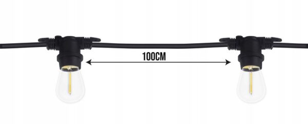 28fd93b83ac24c86407be2ea7a705f8a Girlanda ogrodowa 20m + 20 żarówek LED Filament 1W