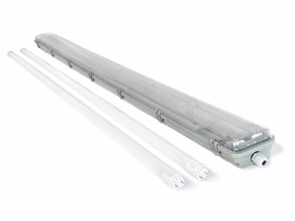 34930 Oprawa hermetyczna 150cm + 2 świetlówki LED T8 22W Ciepłe 3000K