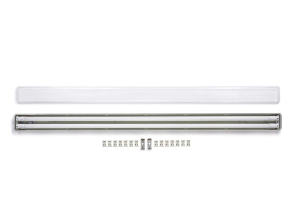 34933 Oprawa hermetyczna 150cm + 2 świetlówki LED T8 22W Ciepłe 3000K
