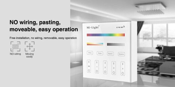 Sterownik LED RGB+CCT dotykowy MiLight B4 - bateryjny