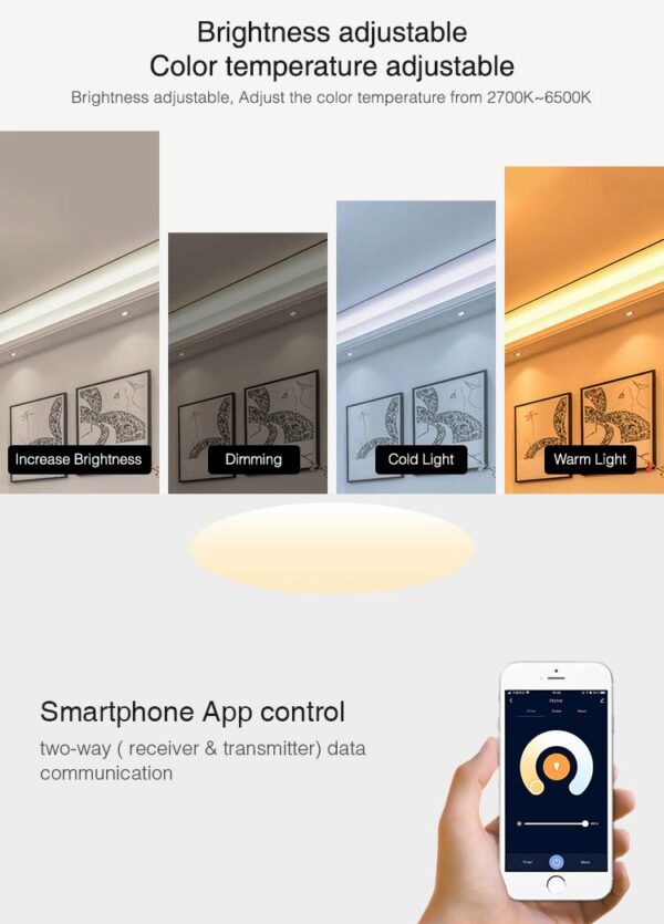 MiLIGHT FUT035W sterownik LED CCT Tuya Smart 12A 12-24V