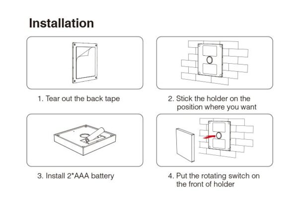 Sterownik dotykowy MiLight B1-B Czarny Mono - bateryjny