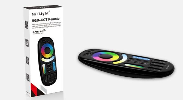 8e726abe2430253f8b0e17a1e9070b34 Pilot MiLight FUT092-B Czarny RGB/RGBW/RGB+CCT - 4 strefy