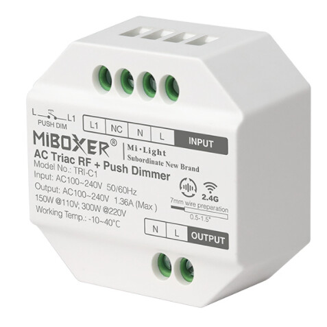 b3a3dd35bc5bedefa4b7e0efa07425c4 Sterownik LED 230V Mi-Light TRI-C1 Ściemniacz Triac