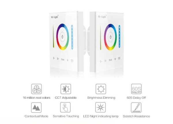 Sterownik LED RGB/RGBW dotykowy MiLight P3 12V/24V 10A