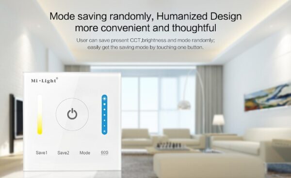 f26540de1a3072295f86a75ebaa9c230 Sterownik LED CCT dotykowy MiLight P2 12V/24V 10A