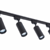 Szyna 2m czarna z 4 reflektorami LED GU10 Maxi