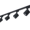 35566 Zestaw CUBO: Szyna 2m + 4 reflektory GU10 - czarny