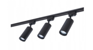 Szyna 1m czarna z 3 reflektorami LED GU10 Maxi