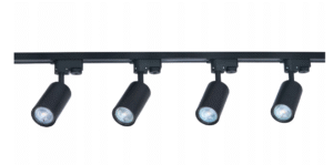 Zestaw Premium: Szyna 2m + 4 reflektory GU10 - czarny