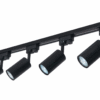 Lampa-szynowa-LED-4-reflektory-GU10-2m-czarna Zestaw Premium: Szyna 2m + 4 reflektory GU10 - czarny