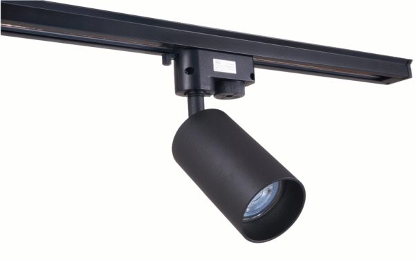 Lampa-szynowa-LED-6x-reflektor-GU10-szyna-track-2m Zestaw Premium: Szyna 2m + 6 reflektorów GU10 - czarny