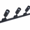 Lampa-szynowa-LED-6x-reflektor-GU10-szyna-track-2m Zestaw Premium: Szyna 2m + 6 reflektorów GU10 - czarny