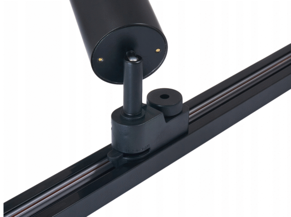 Lampa-szynowa-LED-6x-reflektor-GU10-szyna-track-2m Zestaw Premium: Szyna 2m + 6 reflektorów GU10 - czarny