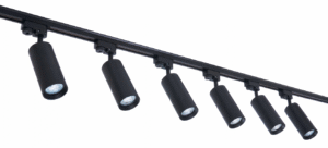 Szyna 2m czarna z 6 reflektorami LED GU10 Maxi