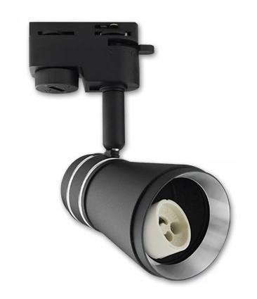 Reflektor szynowy GU10 Retro 100x60mm czarno-srebrny