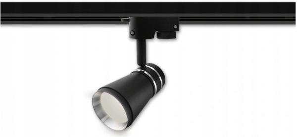 Reflektor szynowy GU10 Retro 100x60mm czarno-srebrny