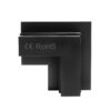 537_3 Łącznik kątowy do szyn magnetycznych wpuszczanych Black Line
