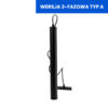899_3 Lampa Wisząca Magnetyczna 10W 3000K Black Line 3 fazy Typ A