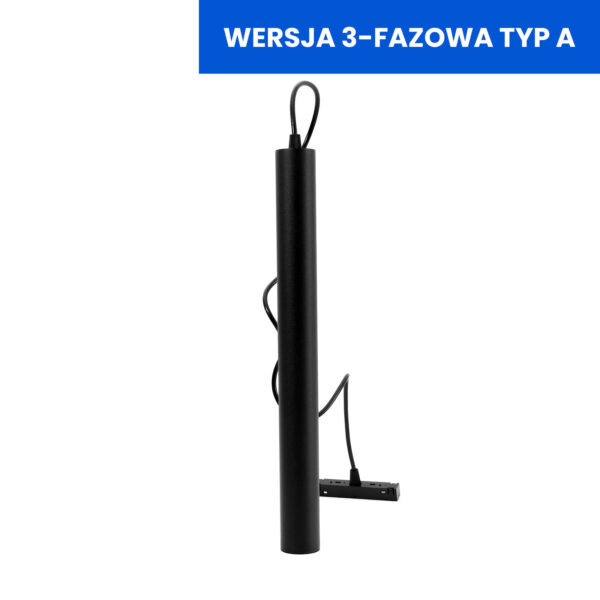 899_3 Lampa Wisząca Magnetyczna 10W 3000K Black Line 3 fazy Typ A