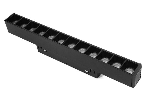 912_3 Lampa Liniowa Magnetyczna Spot 12W 4000K Black Line 3 fazy Typ A