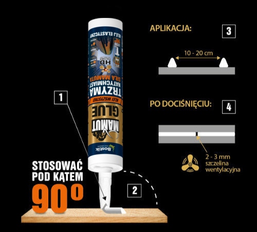 Klej montażowy Mamut 290ml do listw Mardom Decor