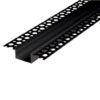 31573b5be9bc2cee5f379c3d05e9bdf9 Profil LED wpuszczany GK Czarny karton-gips + klosz 2m