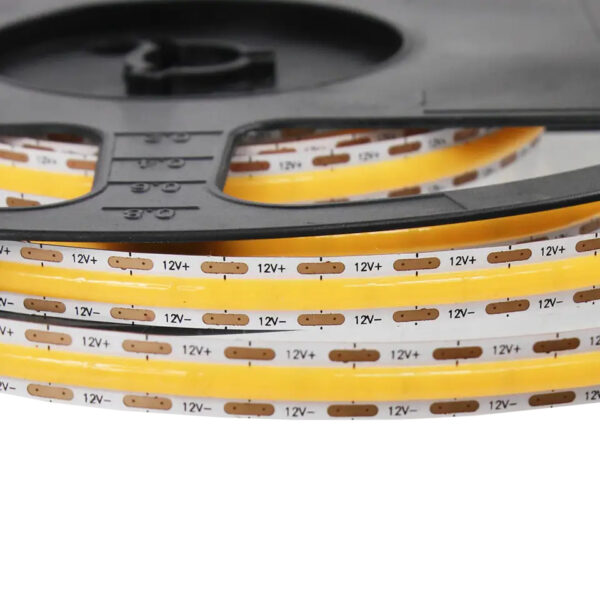 Taśma LED COB 12V SLIM 5mm 400LED 12W/m Biała Zimna 1m
